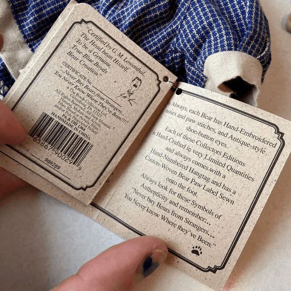 Boyds Bears Limited Edition Mohair Bear Kelsey & Arby Tugalong #8861 - Picture 10 of 13